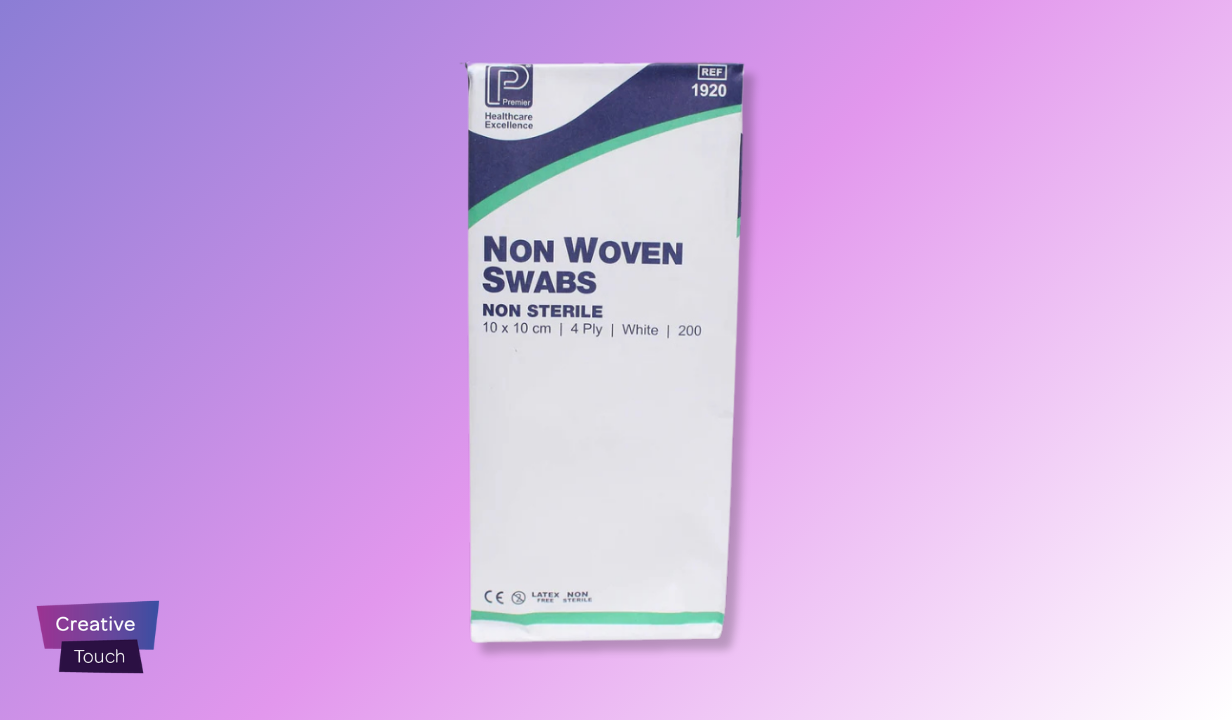Non-Woven Swabs - 10cm x 10cm 4 Ply x 200 - 1