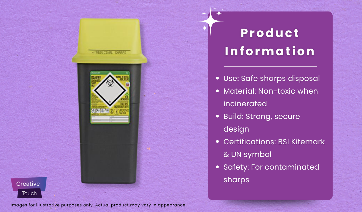 Sharps Disposable Box - 1 Litre - 2
