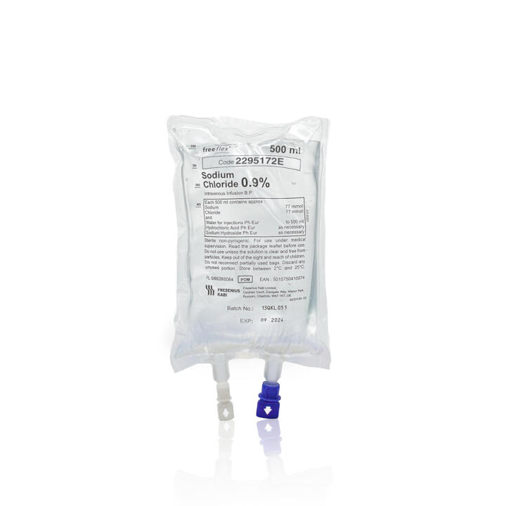 Sodium Chloride 0.9% 500ml FreeFlex IV Bag - 1