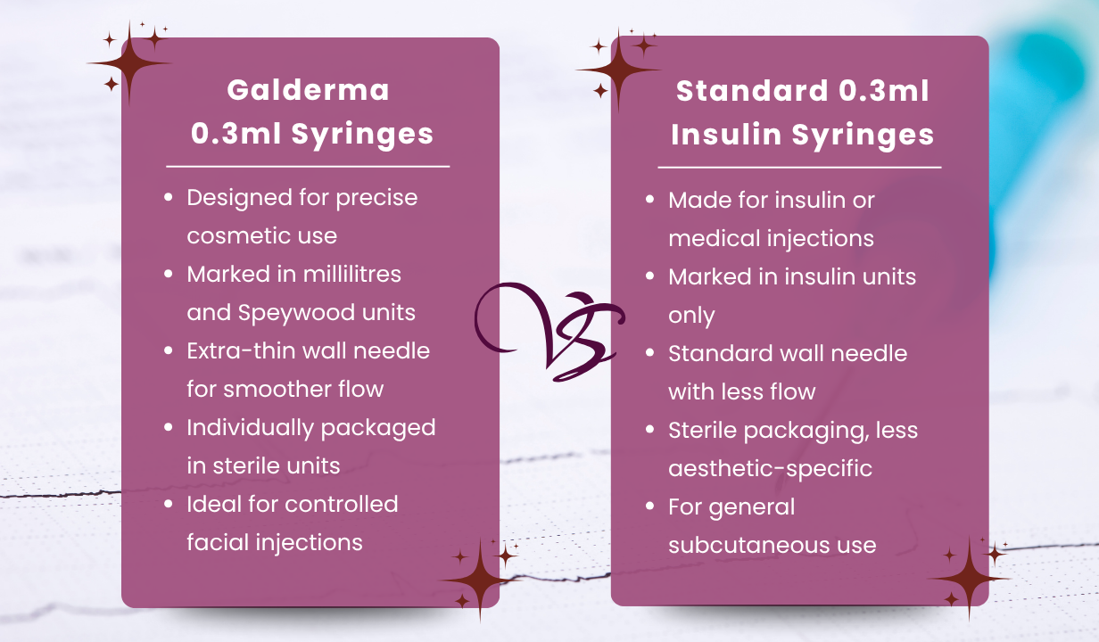 0.3ml syringes with needle attached 31G x 8mm x 100 Galderma - 1