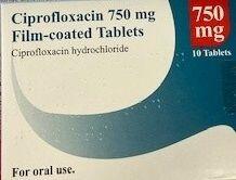 Ciprofloxacin 750mg (10 tablets) - 1