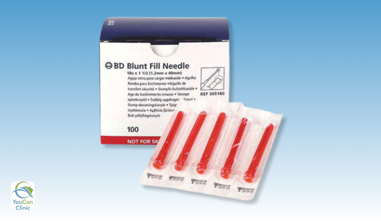 BD Blunt Fill Needle 18g (Red) - 4