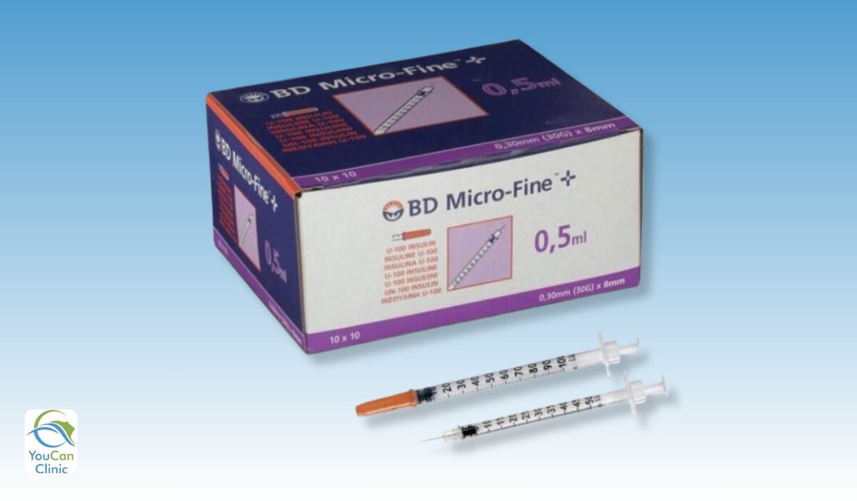 BD Microfine + 0.5ml  0.3mm (30G) x 8mm (pack of 10) - 1