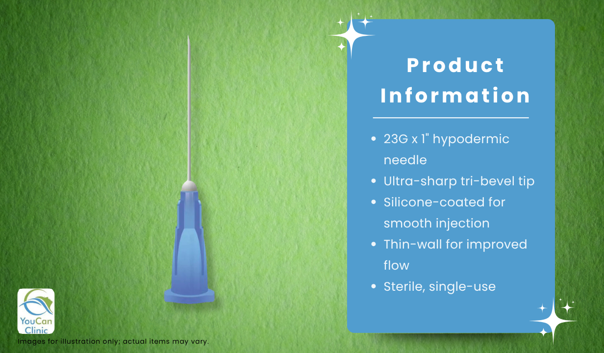 BD Microlance 23g 1" (Grey/Blue) - 3