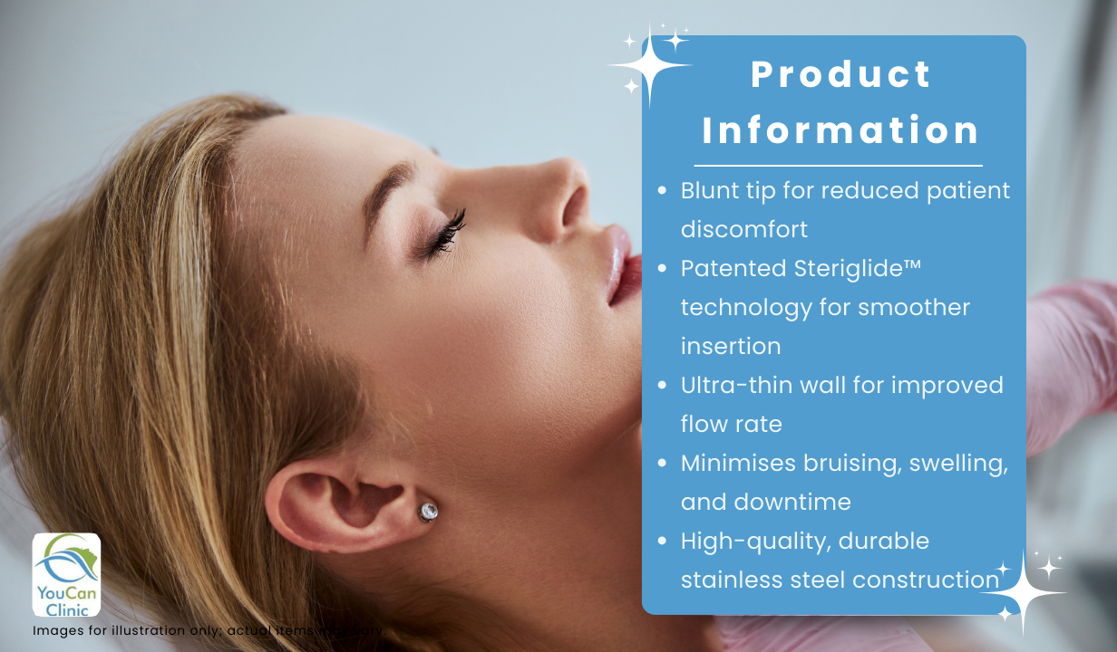 Cannulas Steriglide 22G x 2" x 50mm (20) - 3