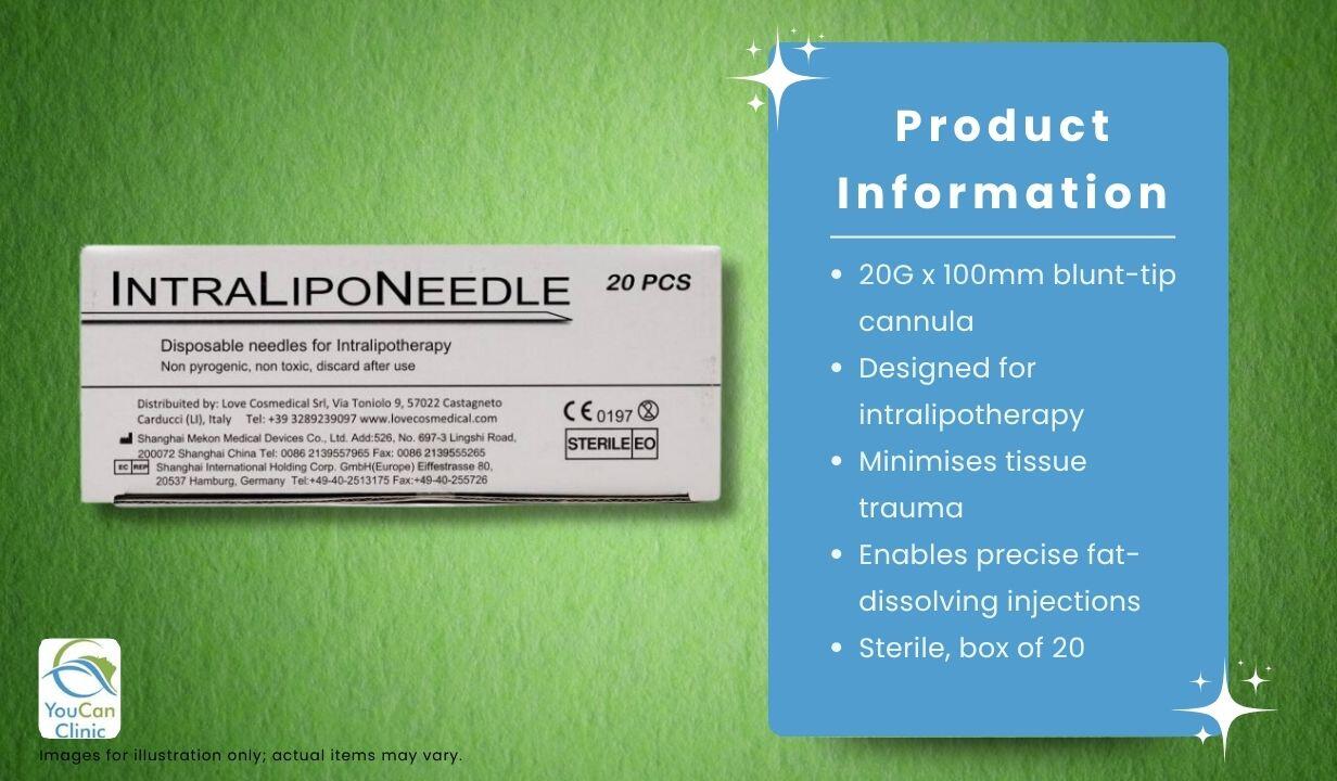 INTRALIPONEEDLE  20G X 100MM X 20 (CANNULA) - 3