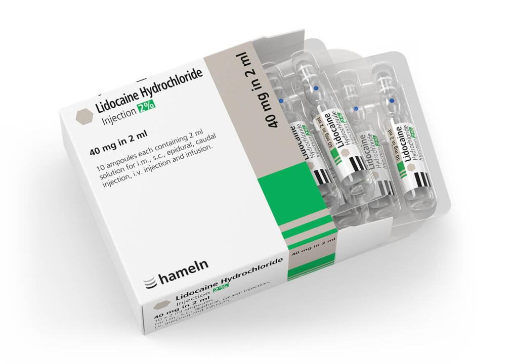 Lidocaine 2% 2ml Ampoules (single) - 1