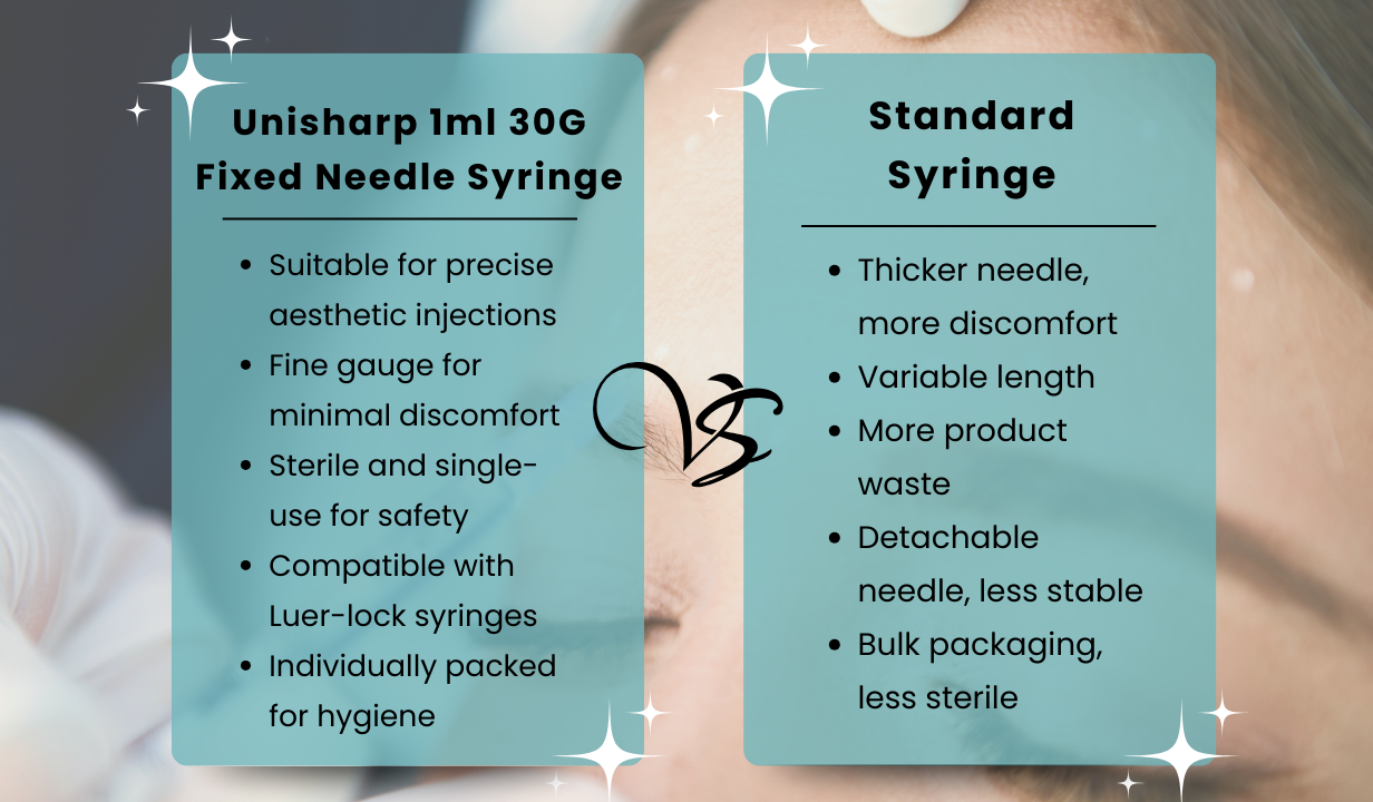 Unisharp 1ml 30G Fixed Needle Syringe box of 100 - White (12mm Needle) - 4