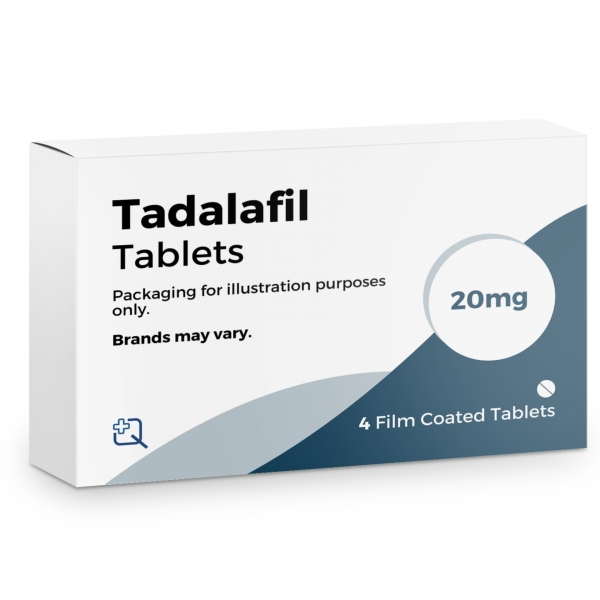 TADALAFIL 20MG TABLETS (PACK OF 4)