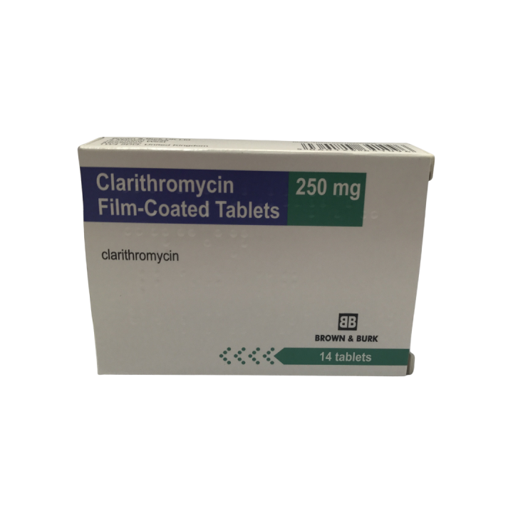 CLARITHROMYCIN 250MG TABLETS (PACK OF 14)