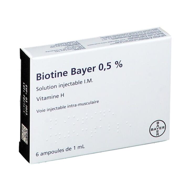 Biotin 0.5% 1ml amps x 6 - 1