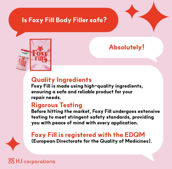 Foxy Fill HA Body Filler 60cc/ml - 3
