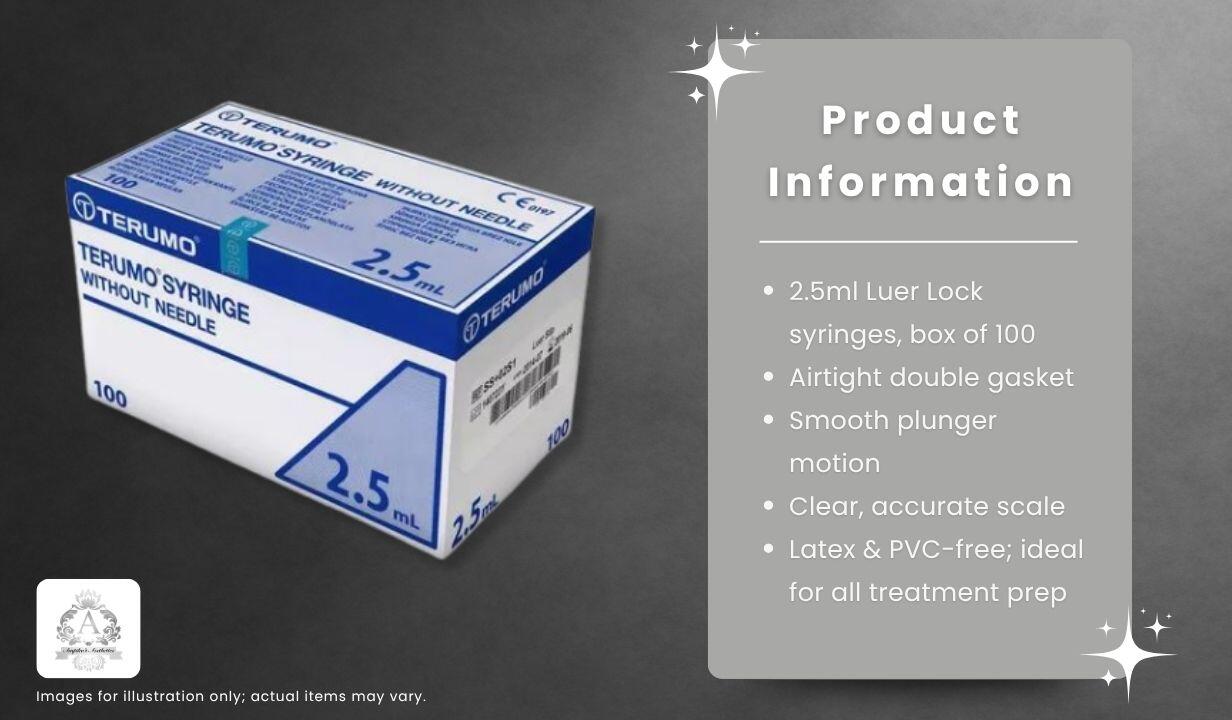 Terumo Luer Lock Syringe 2.5ml x100 - 2