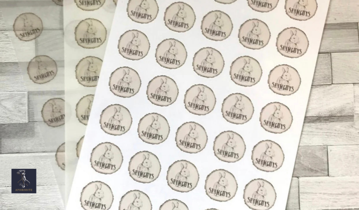 1 SHEET OF LOGO STICKERS (PERSONALISED) - 1