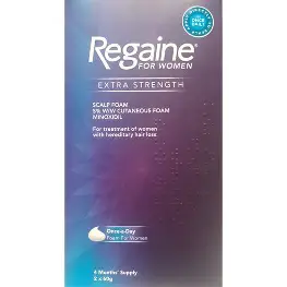 Regaine For Women Extra Strength Scalp Foam 5% W/W Cutaneous Foam - 2 Month Supply