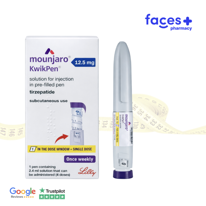 Mounjaro 12.5mg Pre-filled Pen For Injections - Free Needles Included