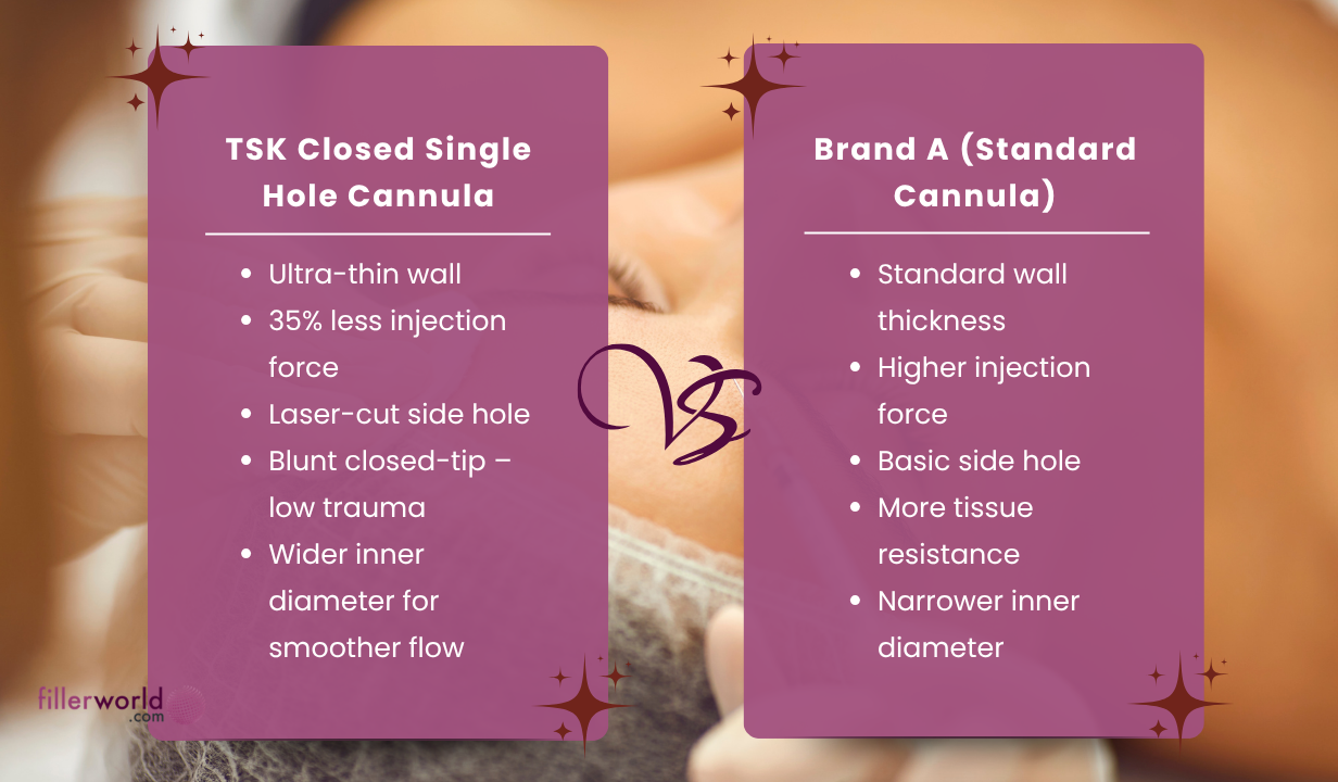 TSK Closed Single Hole Cannula 22G x 50mm (2”) CSH-22050-025 (1 Box of 25 Cannulas) - 1