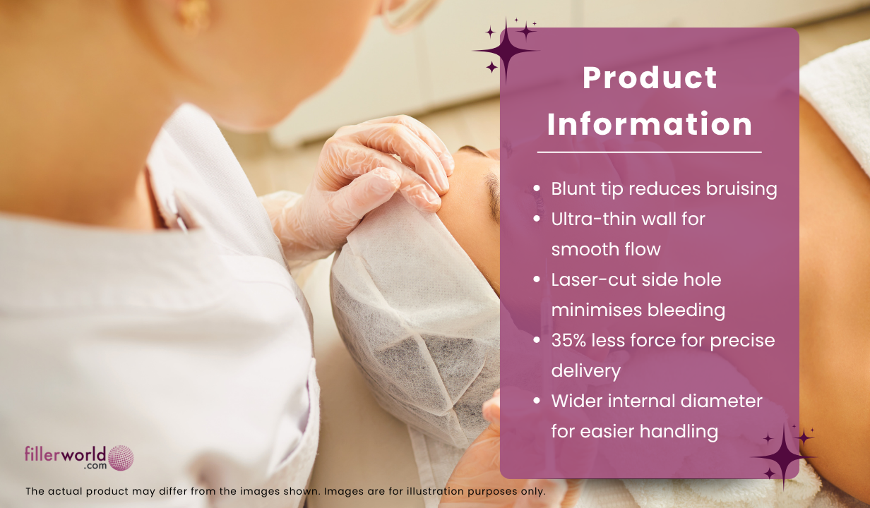 TSK Closed Single Hole Cannula 27G x 50mm (2”) CSH -27050-025- Box of 25 - 3