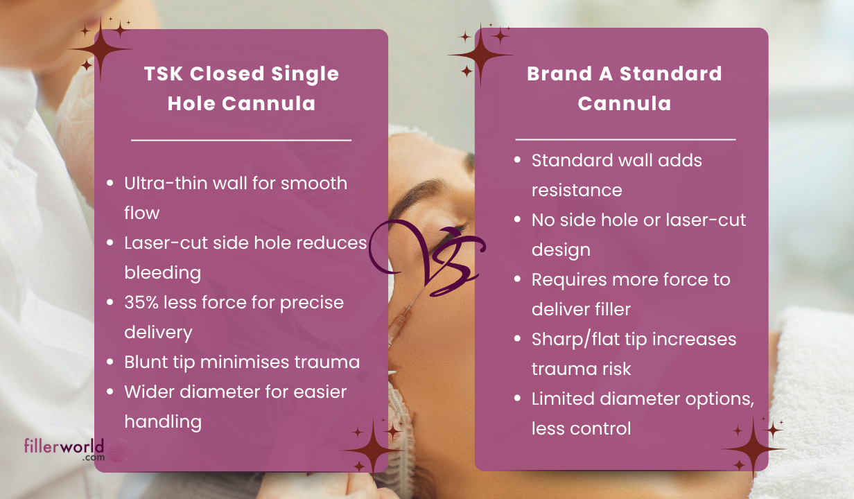 TSK Closed Single Hole Cannula 27G x 50mm (2”) CSH -27050-025- Box of 25 - 4