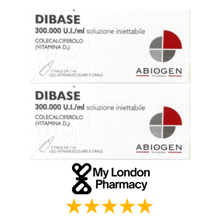 Vitamin D3 (Cholecalciferol) Dibase 300,000IU/ml Solution for Injection 2x1ml amps - 1