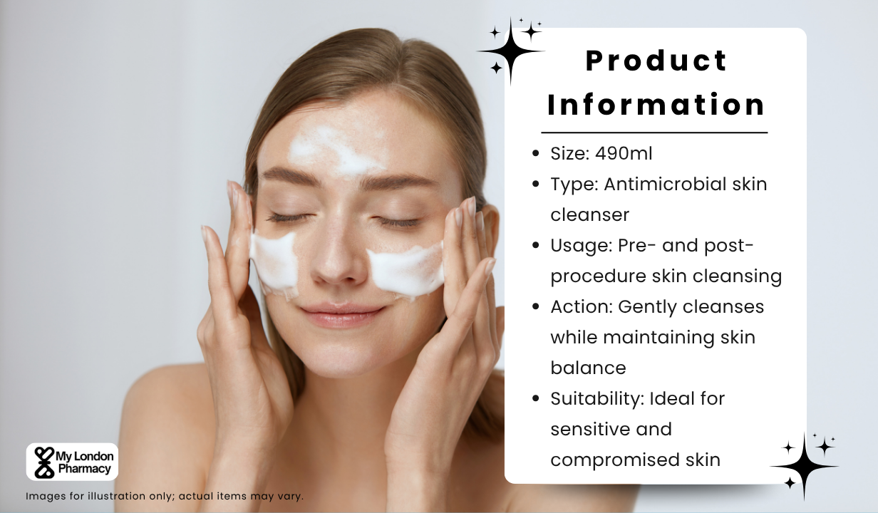 Clinisept+ Skin Cleansing Antimicrobial Skin Care Bottle 490ml - 3