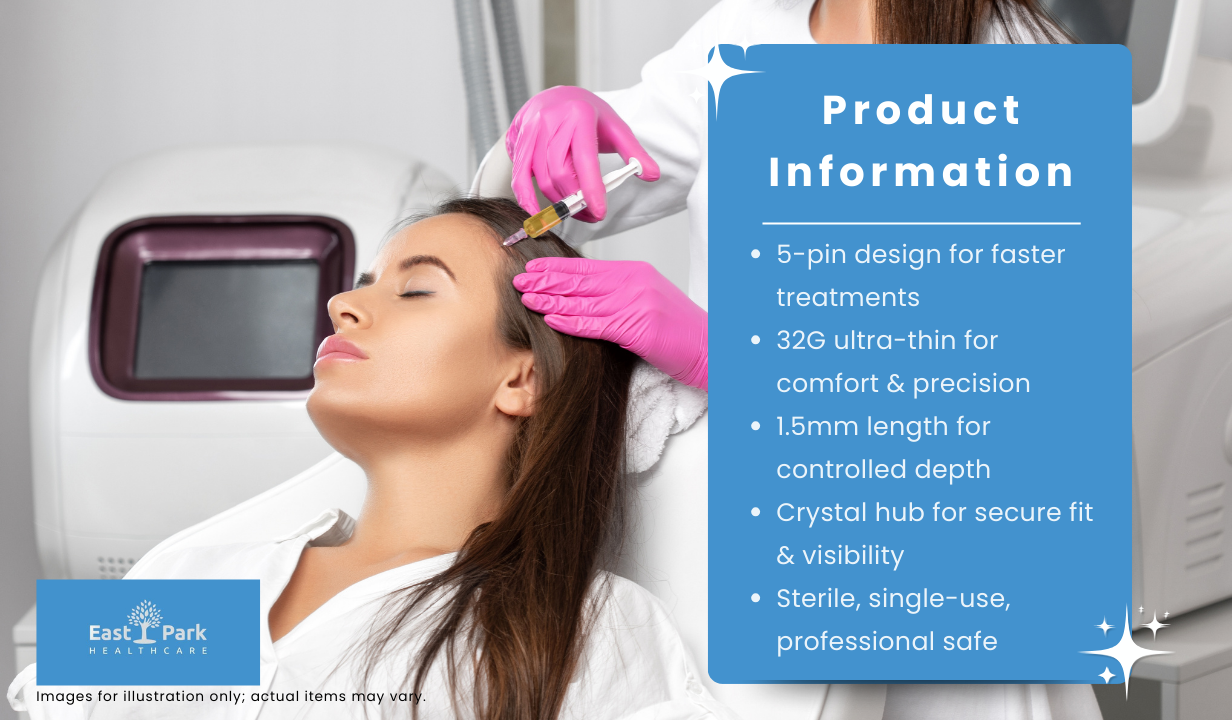 PRP Multi-needle Crystal 5 pin needle 32G 1.5mm 20 piece - 2