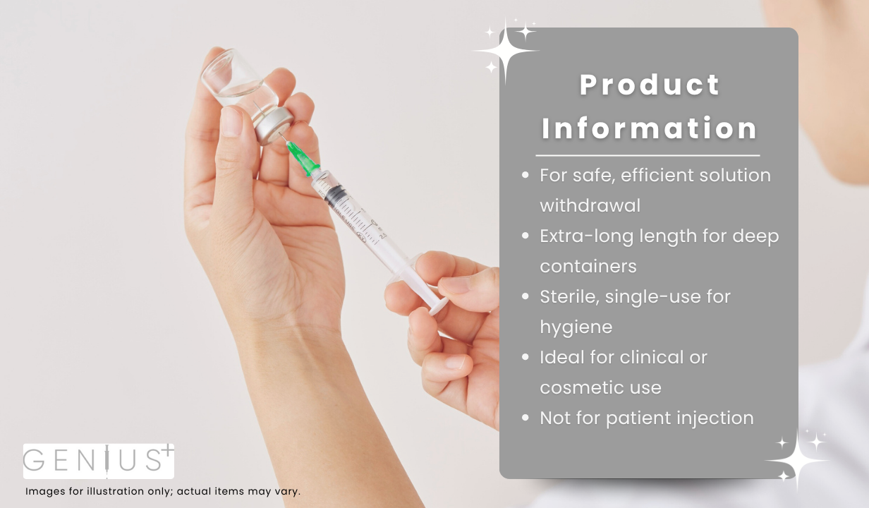 EXTRA LONG STERILE ‘DRAWING UP’ NEEDLE - 3