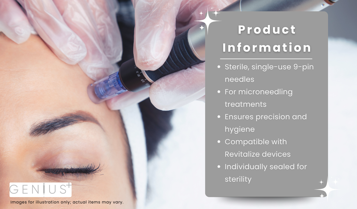 REVITALIZE REPLACEMENT STERILE NEEDLES 9 PIN - 3