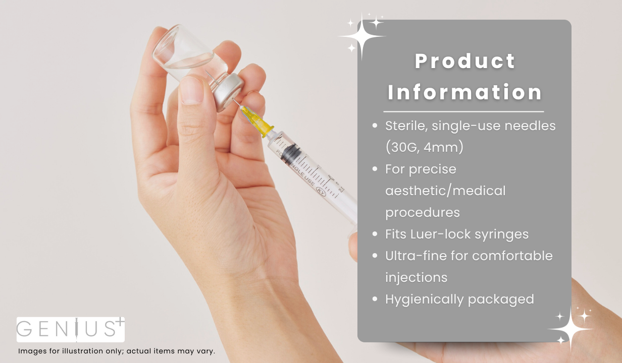 STERILE NEEDLES (30G) X 4MM - 3