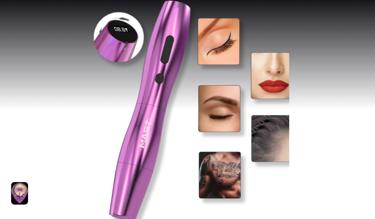 Dragonhawk Mast P20 Wireless SPMU Tattoo Pen - 2.5 mm Stroke - Colour Purple - 4