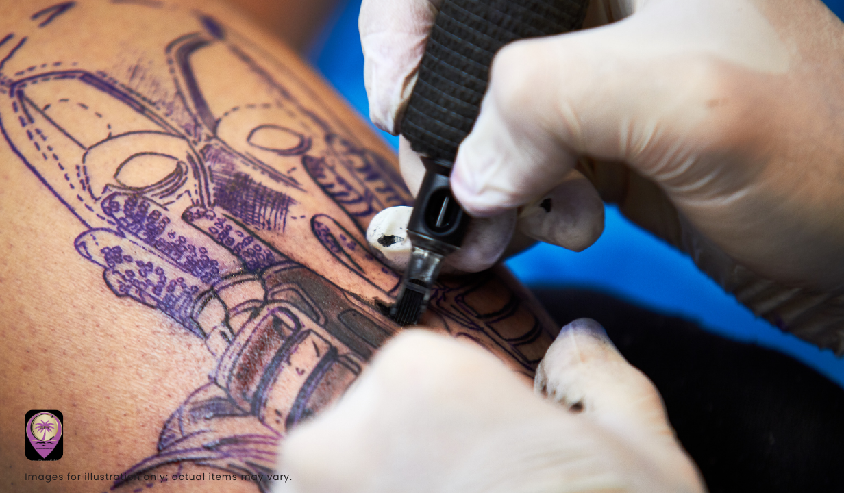 Dragonhawk Mast P20 Wireless SPMU Tattoo Pen - 2.5 mm Stroke - Colour Purple - 3