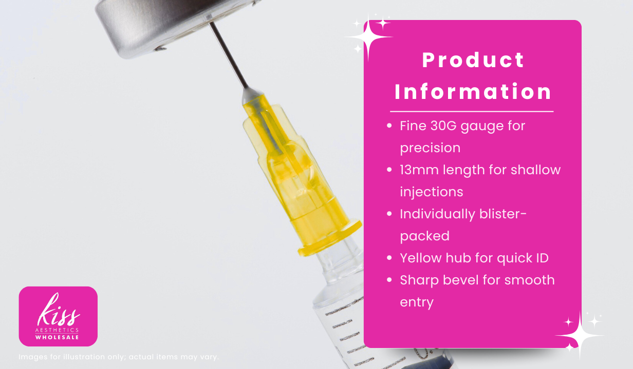 Terumo Hypodermic Needles Yellow 30g x 0.5" (13mm) - 3