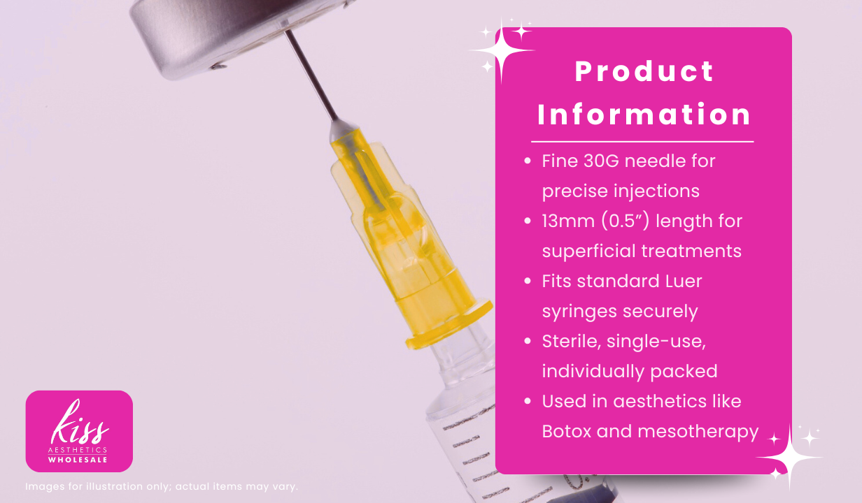 BD Microlance 3 Needles Yellow 30g x 0.5" (13mm) x 100 - 3