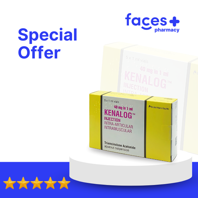 Kenalog 40mg/1ml injection (5 x 1ml amps) - 1