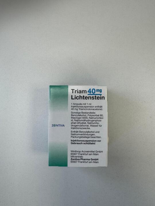 Kenalog (Triamcinolone acetonide 40 mg/mL Suspension For Injection (Ampoule) - 1 x 1 ml) Brand Triam Lichtenstein