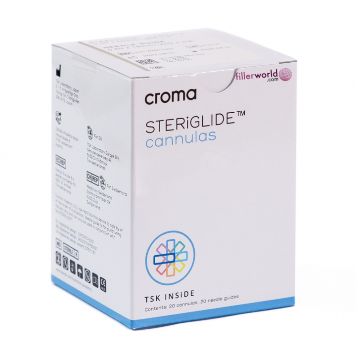 CROMA/TSK STERiGLIDE Cannula 22G x 70mm (2 3/4") SGC-22070-020 - 2