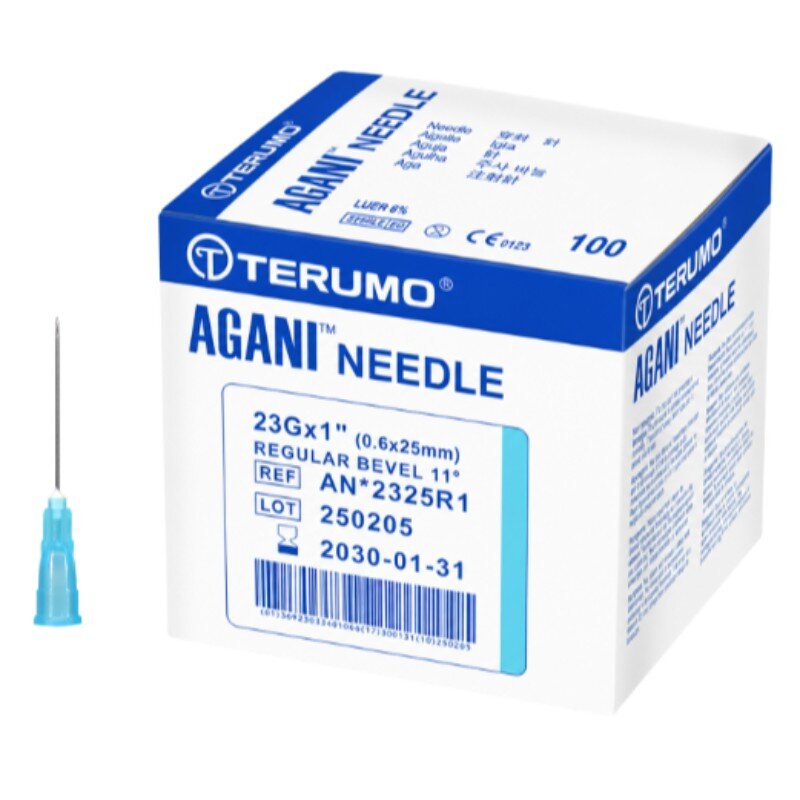 Terumo Needles 23g x 25mm (Box of 100)