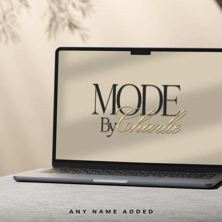 Minimal Gold | Premade Logo | Your Name Added | FREE Watermark | Ready in 3 Days Thumbnail 2