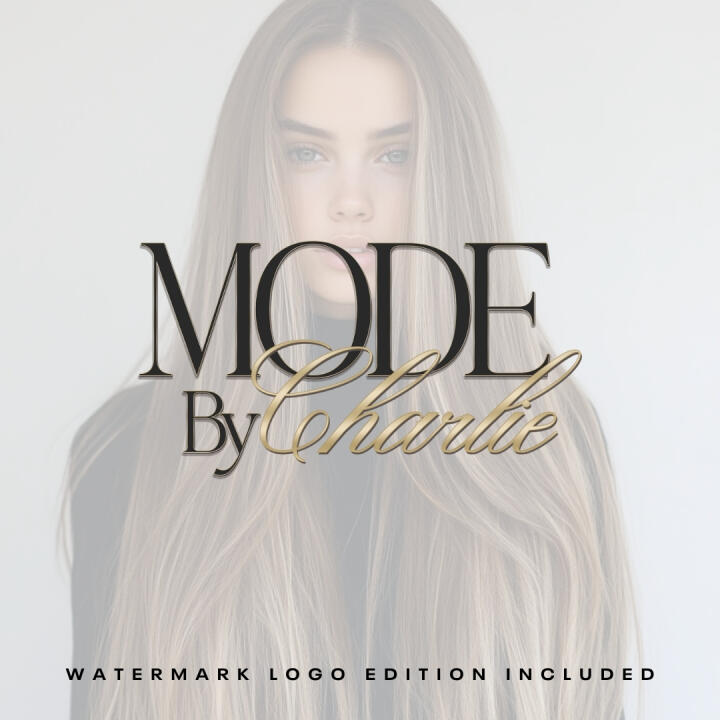 Minimal Gold | Premade Logo | Your Name Added | FREE Watermark | Ready in 3 Days Thumbnail 1