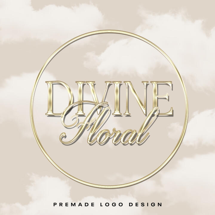 Fancy Gold | Premade Logo | Your Name Added | FREE Watermark | Ready in 3 Days - 1