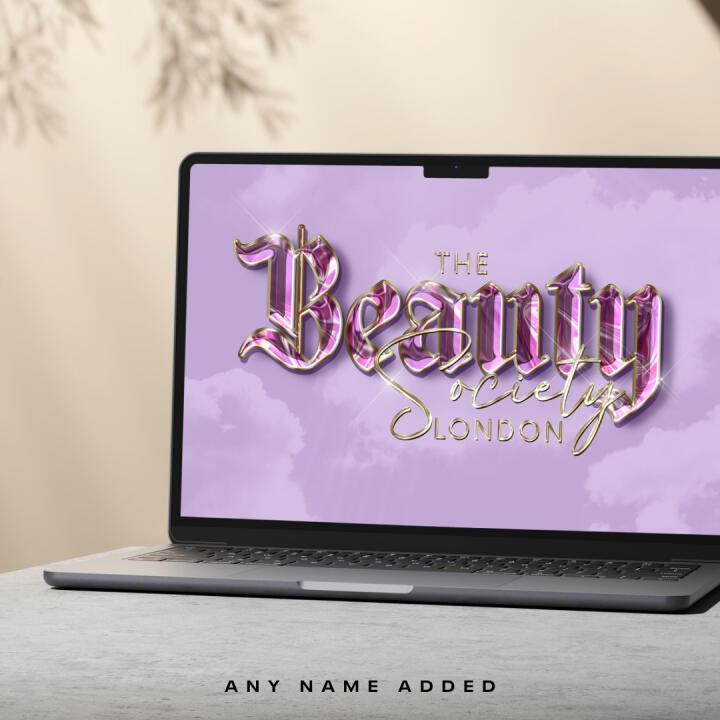 Purple Gloss | Premade Logo | Your Name Added | FREE Watermark | Ready in 3 Days - 2