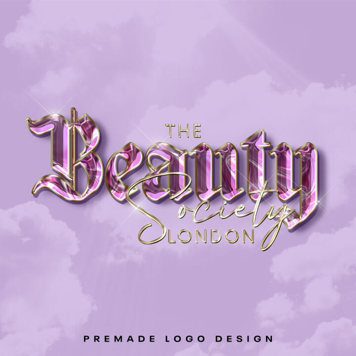 Purple Gloss | Premade Logo | Your Name Added | FREE Watermark | Ready in 3 Days - 1