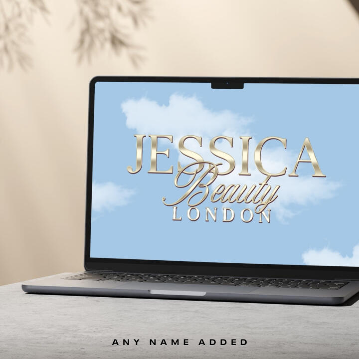 Blue Gold Cloud | Premade Logo | Your Name Added | FREE Watermark | Ready in 3 Days - 2