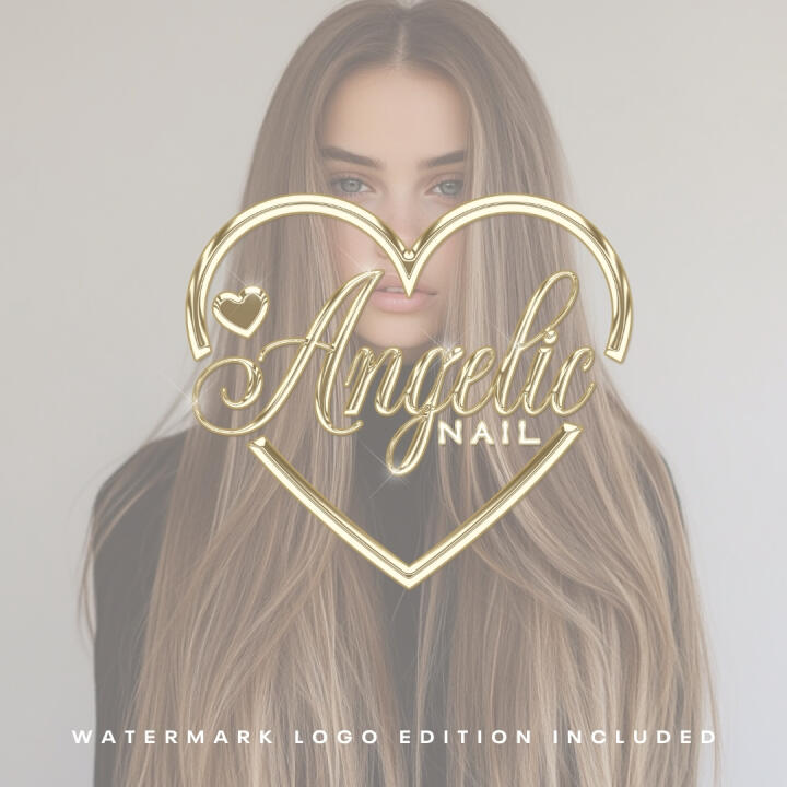 GOLD GLOSS HEART | PREMADE LOGO | YOUR NAME ADDED | FREE WATERMARK | READY IN 3 DAYS Thumbnail 2