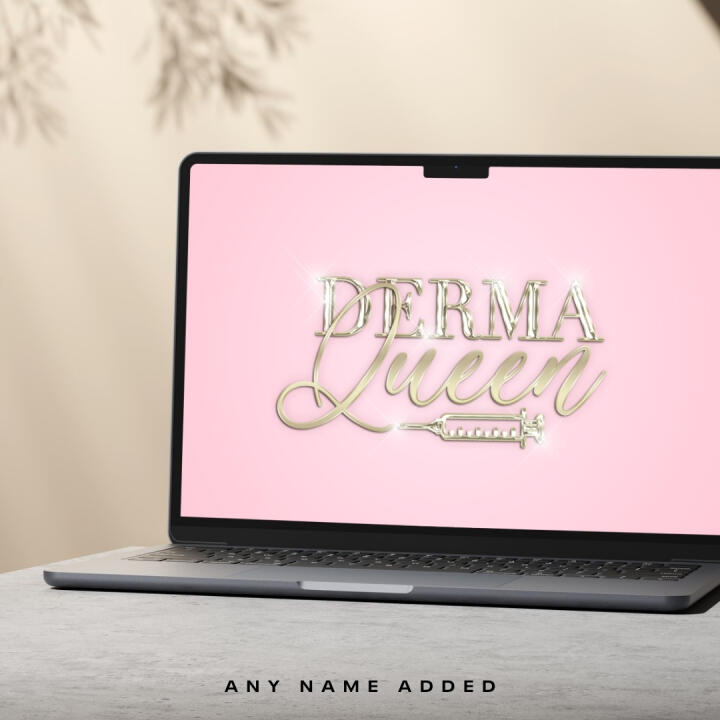 GLOSSY NEEDLE PINK | PREMADE LOGO | YOUR NAME ADDED | FREE WATERMARK | READY IN 3 DAYS - 2