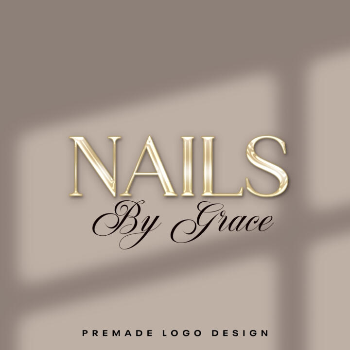 LUXURY MINIMALIST | PREMADE LOGO | YOUR NAME ADDED | FREE WATERMARK | READY IN 3 DAYS - 1