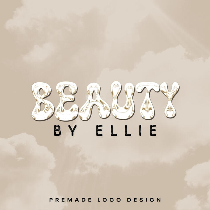 GLOSSY BUBBLE | PREMADE LOGO | YOUR NAME ADDED | FREE WATERMARK | READY IN 3 DAYS - 1