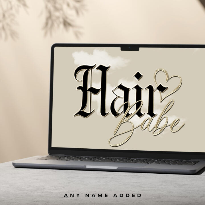 GOTHIC BEIGE CLOUD LOGO | PREMADE LOGO | YOUR NAME ADDED | FREE WATERMARK | READY IN 3 DAYS Thumbnail 2