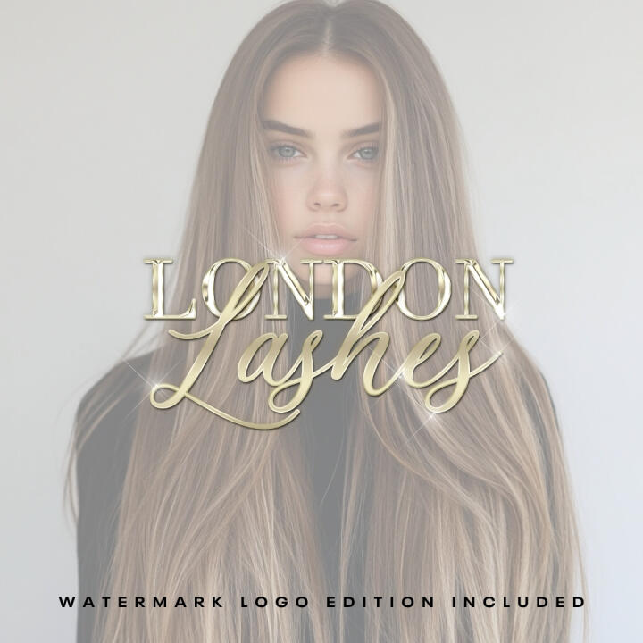 BEIGE CHROME GOLD LOGO | PREMADE LOGO | YOUR NAME ADDED | FREE WATERMARK | READY IN 3 DAYS - 3