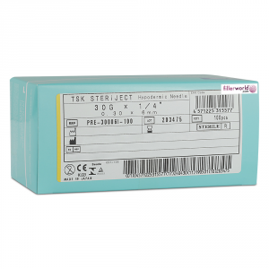 TSK Pre Regular Hub Needle 30G x 6mm (1/4") PRE-30006I- 1 BOX OF 100 - 1